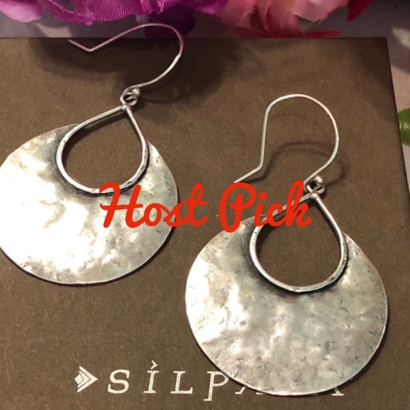 Silpada Crescent Sterling Silver Earrings W1539 VTG - Picture 4 of 15